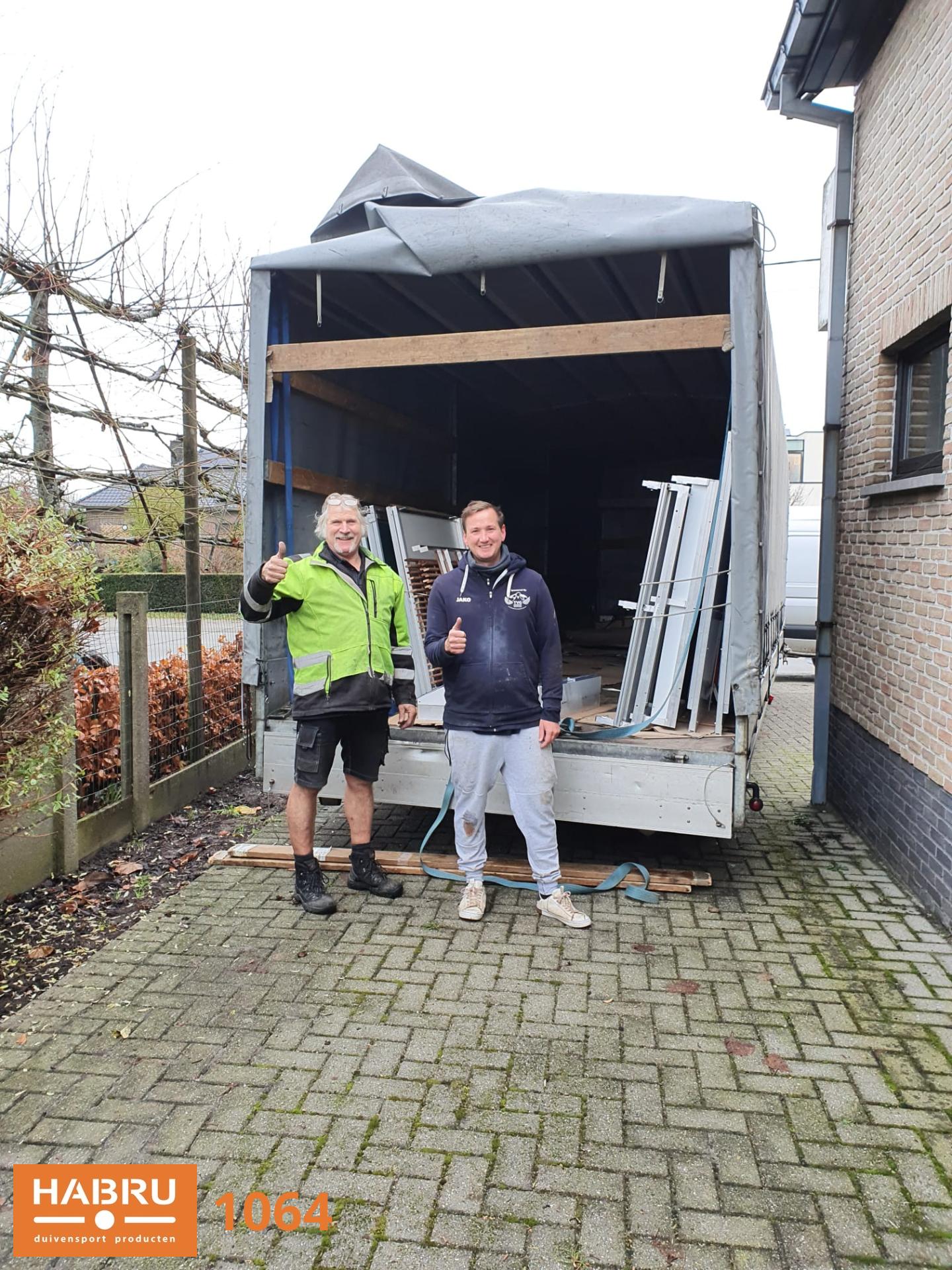 Foto 1064: Tom van Gaver met Antoon Derksen